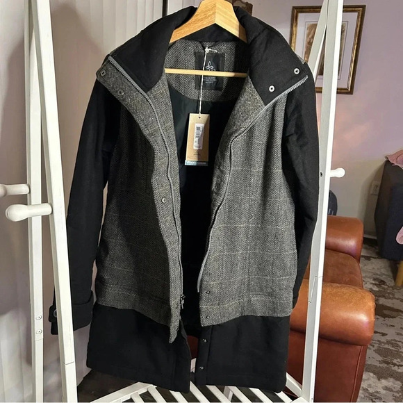 prAna Women’s Caprise Convertible Zip Insulated Herringbone Jacket - XS - NWT - Picture 5 of 11
